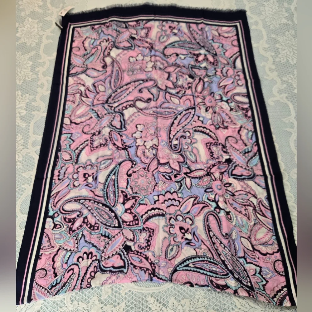 NWT Talbots Paisley Scarf 100% Modal